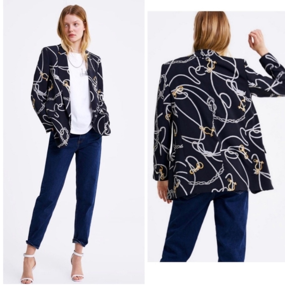 Zara Nautical Chain and Rope Blazer (Sm)